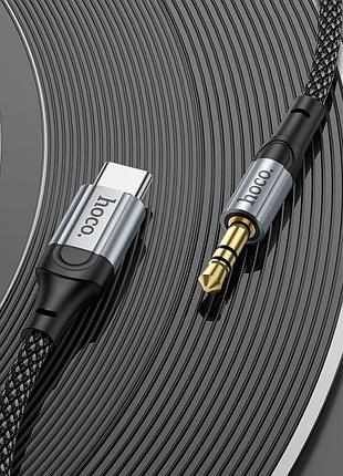 Кабель hoco fresh digital audio conversion cable type-c upa26 1m dac black 2