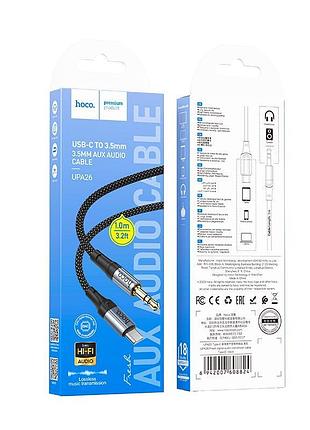 Кабель hoco fresh digital audio conversion cable type-c upa26 1m dac black 4