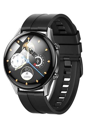 Смарт-часы smart watch hoco y7 track heartrate ip68 черный