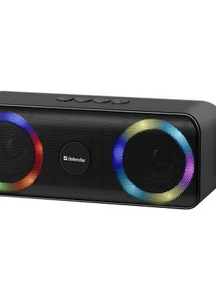 Колонка defender q1 10w bt/fm/usb/tf/aux портативная черная