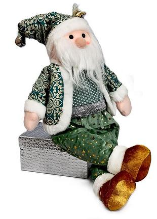 Фигура новогодняя "santa&amp;co" в новогодний наряд для декора помещения 51 см green