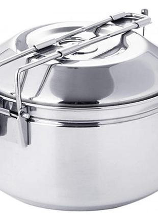 Котелок пищевой со складной ручкой antarcti pot 1l нержавеющая сталь