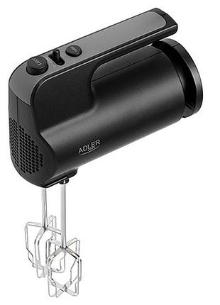 Кухонный ручной миксер adler ad 4230 с выдвижным поддоном для аксессуаров 550w black