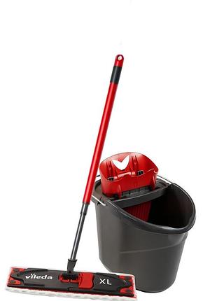 Набор для уборки vileda ultramax xl с насадкой 42х14 см ручкой 120 см ведро 10 л (160932)