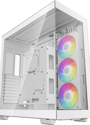 Комп'ютерний корпус deepcool ch780 white без блока живлення з панорамним загартованим склом і підтримкою сво (r-ch780-whade41-g-1)