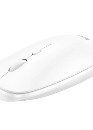 Миша hoco art dual-mode business wireless mouse gm15 bt5.0 2.4g white