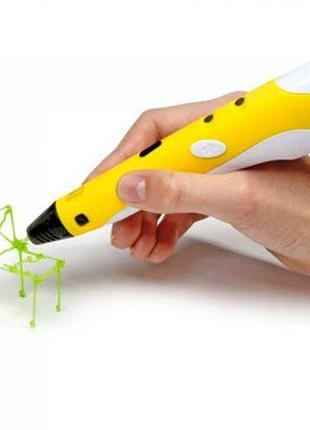 3d ручка горячая ручка smart 3d pen 2 yellow