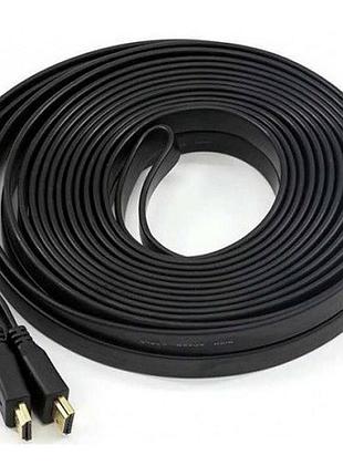 Кабель hdmi m-m value s0271 5.0м v1.4 4k 60hz плоский черный