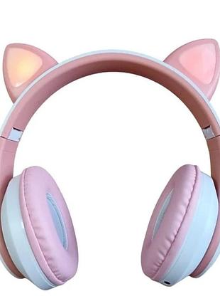 Наушники беспроводные bluetooth cat vzv-28m 9043 розовый