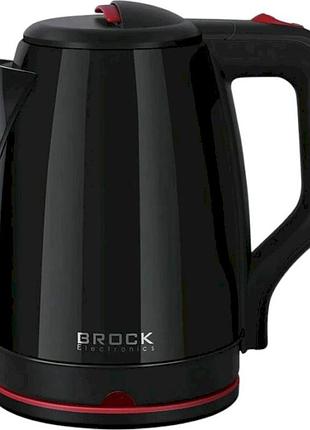 Чайник электрический / электрочайник brock wk 5518 bk, 1500w, 2.0l, черный