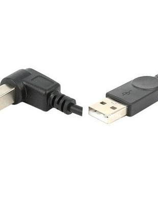 Кабель value s0754 usb am-bm 1.0м на верх 90 up чорний