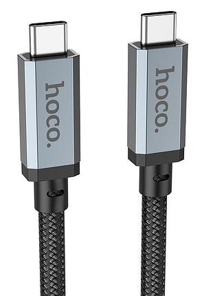 Кабель hoco us05 usb4 type-c – type-c, 1м, 100w, 40gbps, поддержка 8k, черный