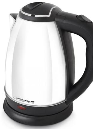 Электрочайник esperanza ekk113w kettle victoria 1.8л 1800вт белый