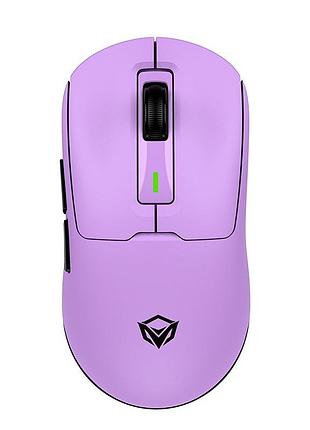 Игровая мышка meetion gw24 с подсветкой 8000dpi фиолетовое комбинированное подключение