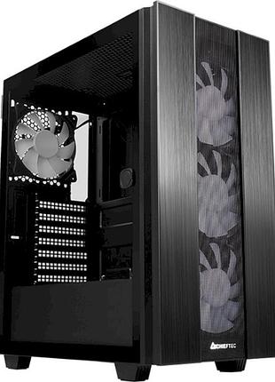 Корпус пк chieftec hunter 2 gs-02b-op midi-tower atx без бж чорний
