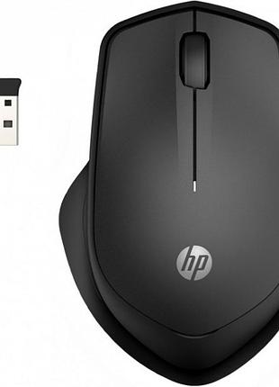 Мышь hp 280 silent black беспроводная оптическая 1200 dpi бесшумные кнопки usb ресивер 1xaa для пк и ноутбука (19u64aa)