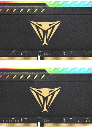 Модули памяти patriot viper steel rgb ddr4 64 гб, 3600 мгц, cl20, комплект 2×32 гб – стильный черный дизайн, синхронизация rgb