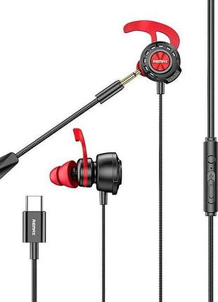 Наушники проводные игровые remax lightning gaming headphone rm-750, черные