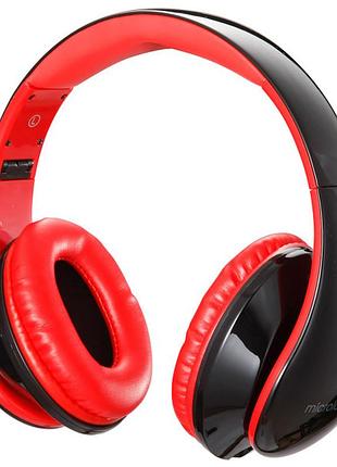 Наушники с микрофоном microlab k360 1.3м 108дб 3.5mm mini-jack black-red