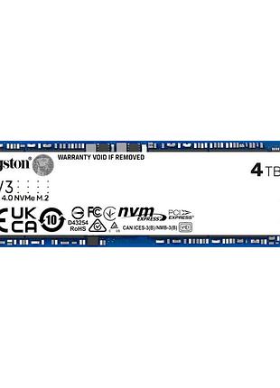 Накопитель m.2 kingston nv3 4000gb pcie 4.0 nvme (snv3s/4000g)