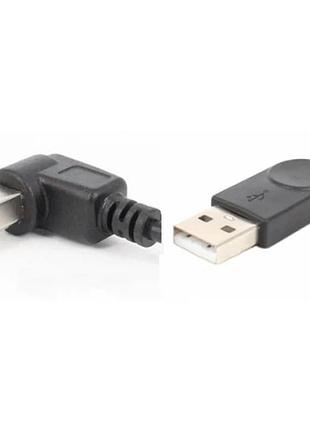 Кабель value s0671 usb am-bm 1.0м кут 90 градусів наліво чорний
