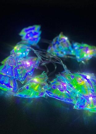 Гирлянда светодиодная "tree hologram" магически-новогодняя r96314 2м 10led (2aa)
