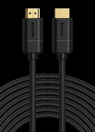 Кабель baseus cakgq-c01 hdmi 4k to hdmi 4k, 3 м, hdmi 2.0, скорость 18 гбит/с, черный