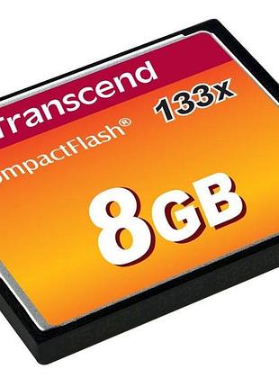 Карта памяти compactflash transcend 133x ts8gcf133 8gb (ts8gcf133)