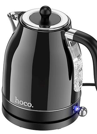 Електрочайник hoco he10 retro electric kettle 2200 вт 1.7л чорний