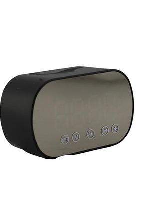 Портативна bluetooth-колонка s15 з годинником black
