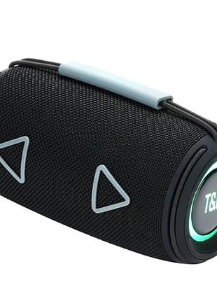 Портативна bluetooth колонка tg657 1500 mah з rgb підсвічуванням black