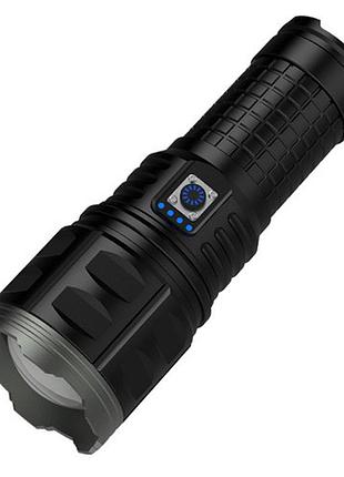 Фонарь ручной аккумуляторный ak138 power bank black
