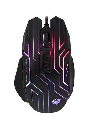 Миша ігрова дротова meetion backlit gaming mouse rgb mt-gm22 black