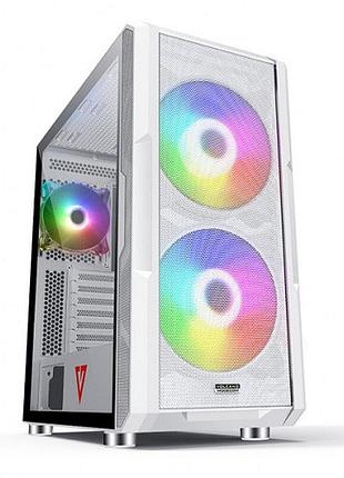 Корпус modecom amirani argb at-amirani-pg-20-000000-0, з вентиляторами 2x200mm та 1x120mm, без блоку живлення