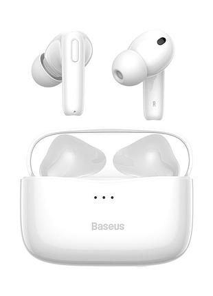 Наушники bluetooth baseus simu anc true wireless earphones s2 |42/480mah, 6/24hours| (ngs2-0g) white