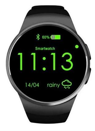 Смарт часы smart watch kingwear kw18 6950 350 мач черные