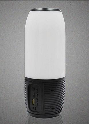 Портативная bluetooth колонка c цветной подсветкой mp3 плеер q690 pulsation 3 black