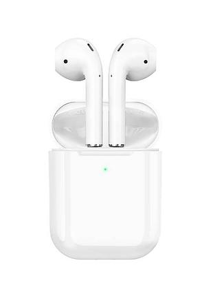 Беспроводные наушники ew02 plus white bluetooth 5.1 tws в зарядном кейсе 30 мач с микрофоном