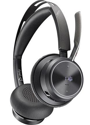 Беспроводная гарнитура poly focus 2 usb-a/hs/stereo black (77y85aa)