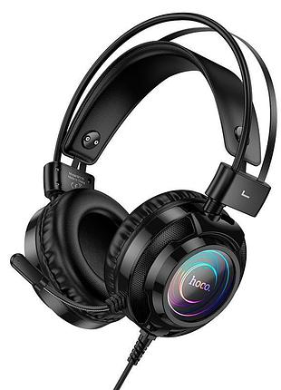 Наушники компьютерные hoco w110 resource gaming headphones usb+aux black
