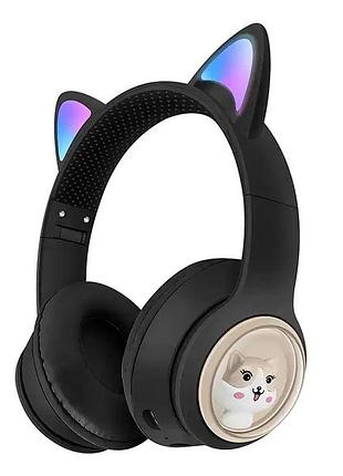 Наушники bluetooth 5.3 mdr cat ear vzv-23m 9537 с подсветкой black
