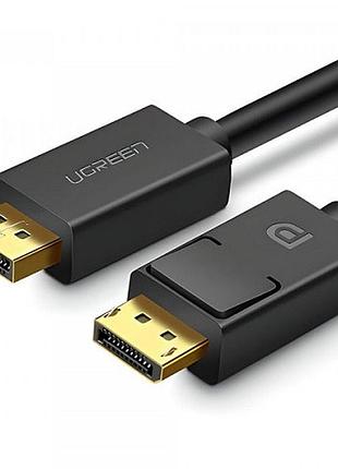 Кабель dp v1.2 male to male cable ugreen dp102 10213 4k 60hz 2k 144hz 5m чорний