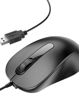 Миша проводна borofone borofone bg4 business black bg4b