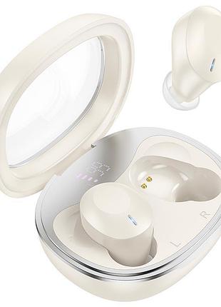 Навушники бездротові hoco smart true wireless bt headset eq3 bt5.3 300маг 7год молочно-білий