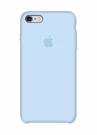 Чехол silicone case для apple iphone 6/6s new sky blue силикон+пластик