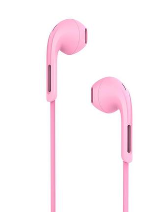Наушники hoco rhyme with mic m39 96дб pink