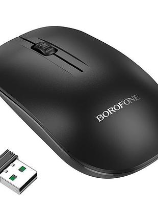 Мышь компьютерная беспроводная borofone planet business wireless mouse bg14 1000dpi черный