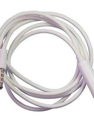 Кабель aux audio trrs 3.5мм male/female kingda s0660 белый 1m