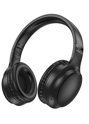 Авушники borofone bo29 бездротові з aux, bluetooth 5.4, до 22 год, чорні