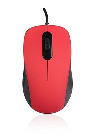 Мышка modecom mc-m10s проволочная 3кн 1000 dpi silent красная